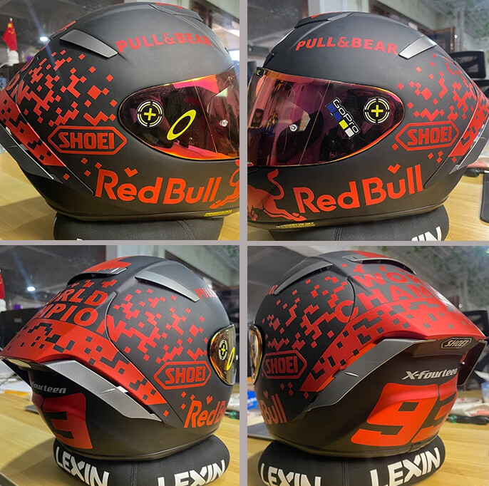 益君健贴画贴纸贴花防水摩托车机车shoeiagv头盔镜片x14z7arai反光