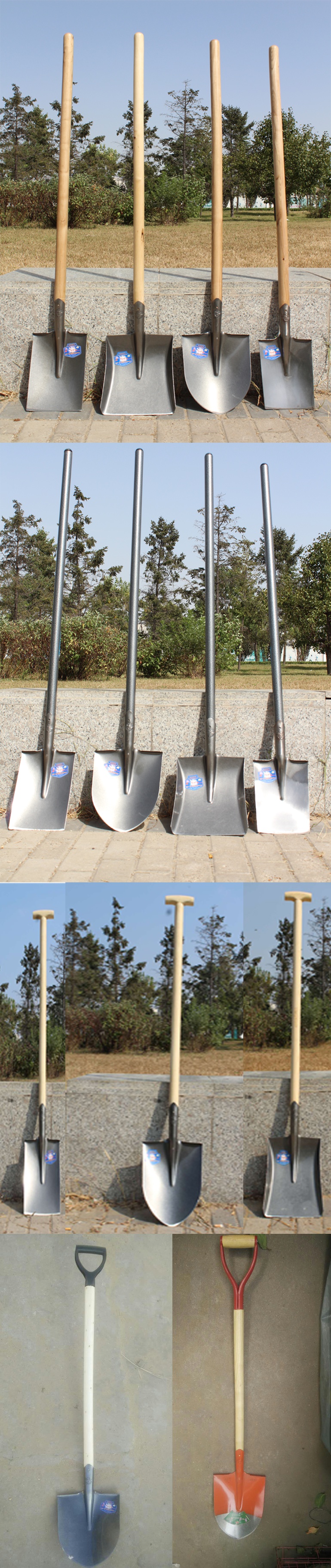 铁铲户外铁锹农用锰钢加厚铁锨挖沙工具军工铲车用铁铲木柄小号锹铲子