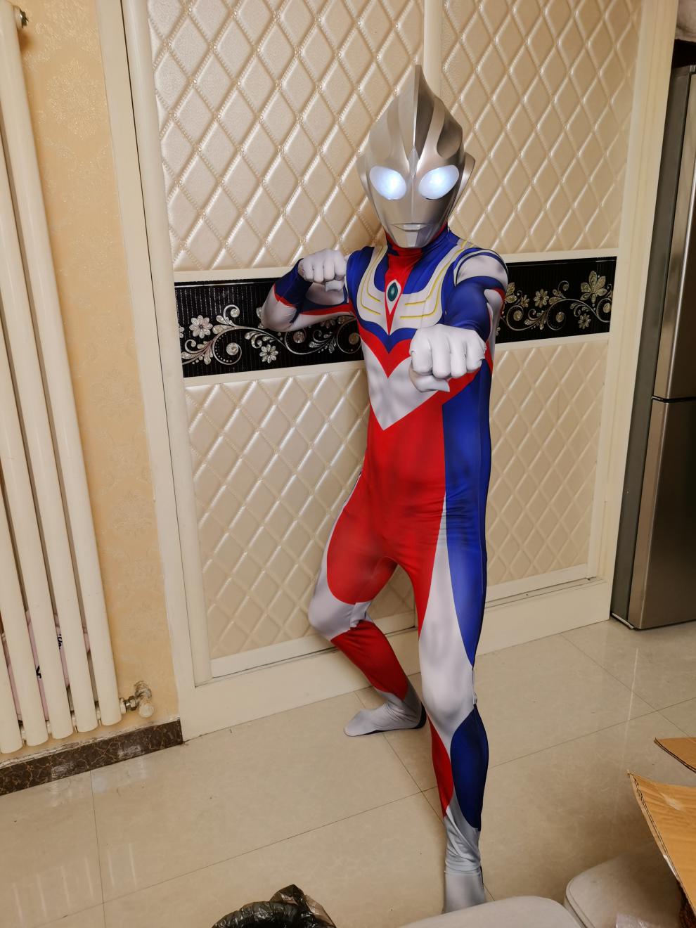 奥特曼皮套儿童奥特曼真人衣服男童衣服夏季一套成人男孩演出真人皮套