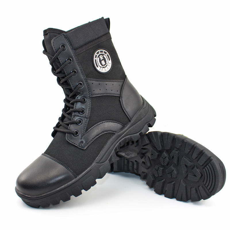 夏季作战靴 夏季作战靴男网眼训练鞋超轻透气特训靴cab帆布透气工装靴