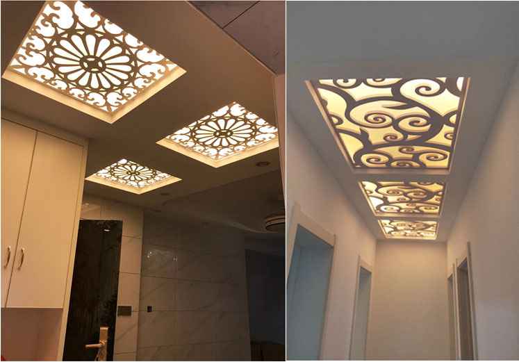 pvc通花板镂空雕花板吊顶花格客厅欧式背景墙进门玄关后现代