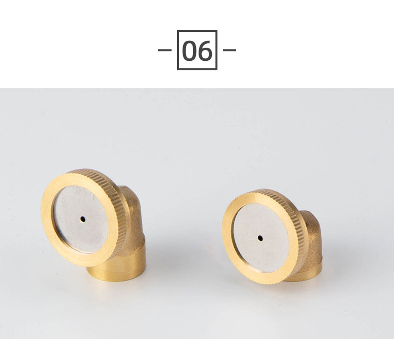 农用喷雾器雾化铜喷头打药机配件 喷雾头农药扇形雾化喷嘴 45度 铜单