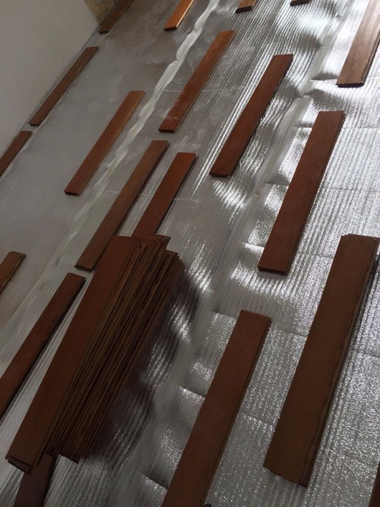 木地板防潮垫实装修防潮膜铝膜珍珠棉复合加厚铝箔保护地暖防水 铝膜