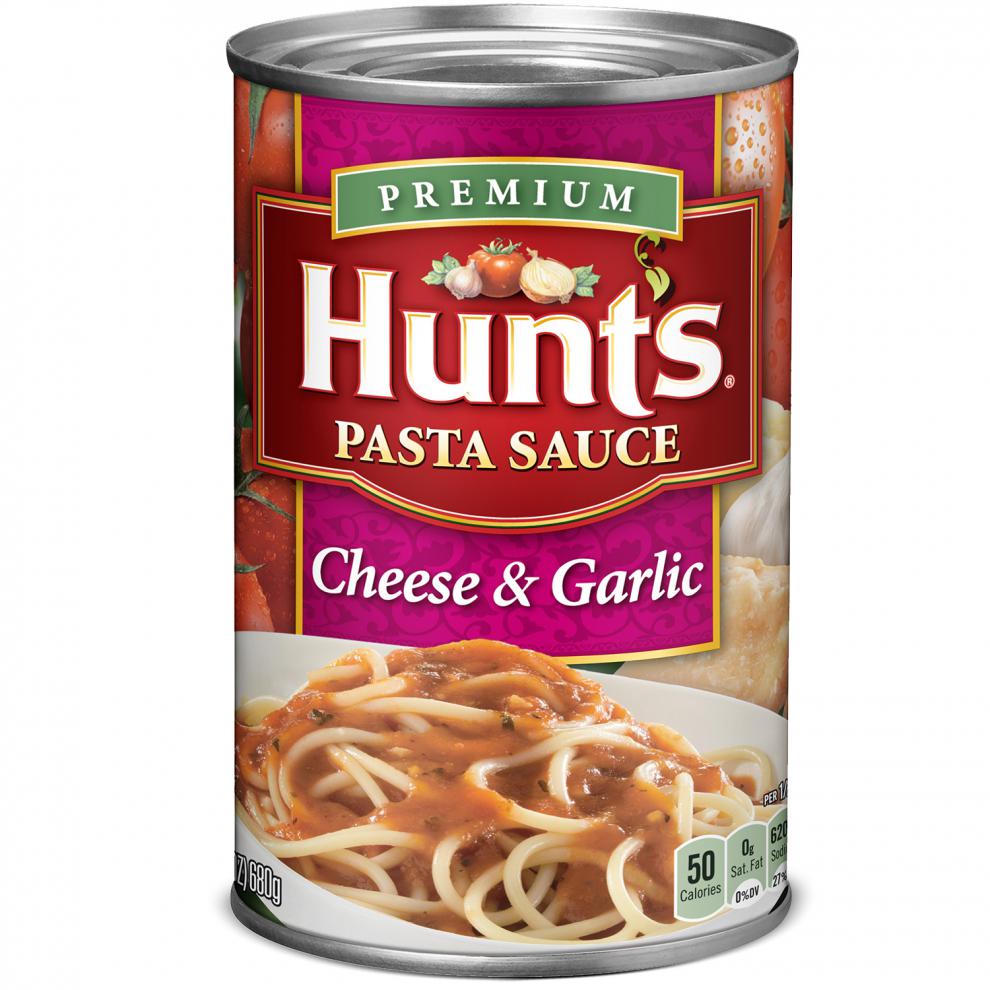 美国汉斯奶酪大蒜意大利粉面酱番茄酱速食hunts pasta sauce680g