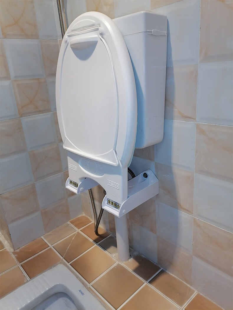 蹲坐两用蹲改坐蹲坑坐便器浴室防滑老人坐便椅马桶折叠坐便架卫浴白色