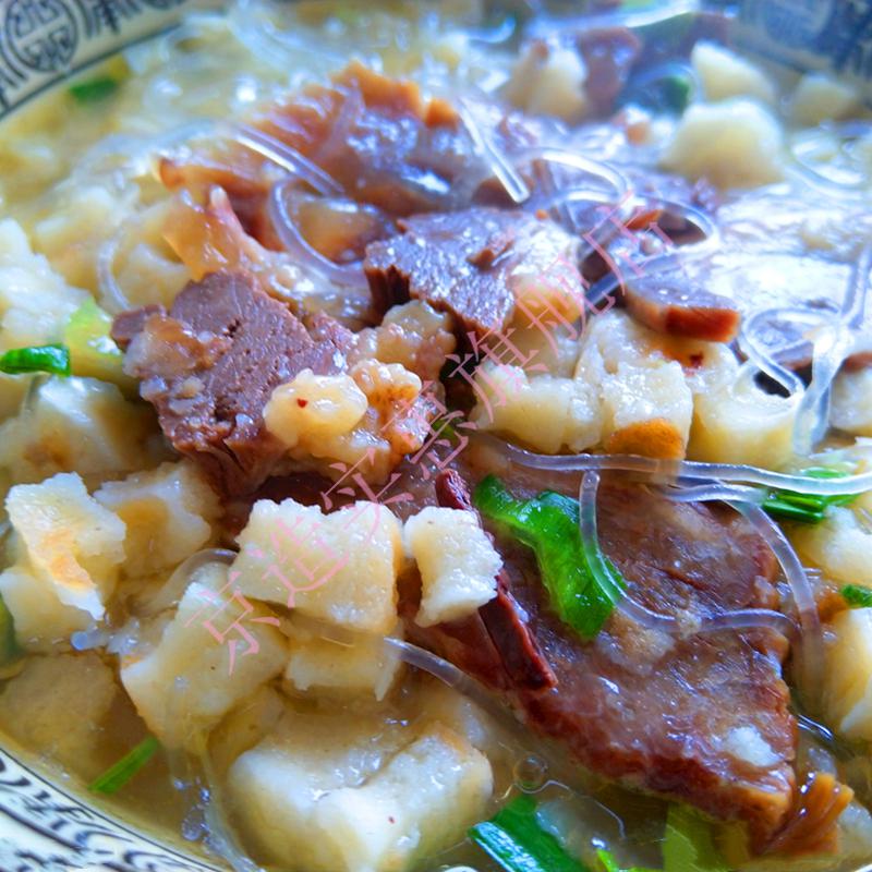 老米家羊肉泡馍小炒酸辣牛肉泡馍陕西西安特产特色美食回民街清真小炒