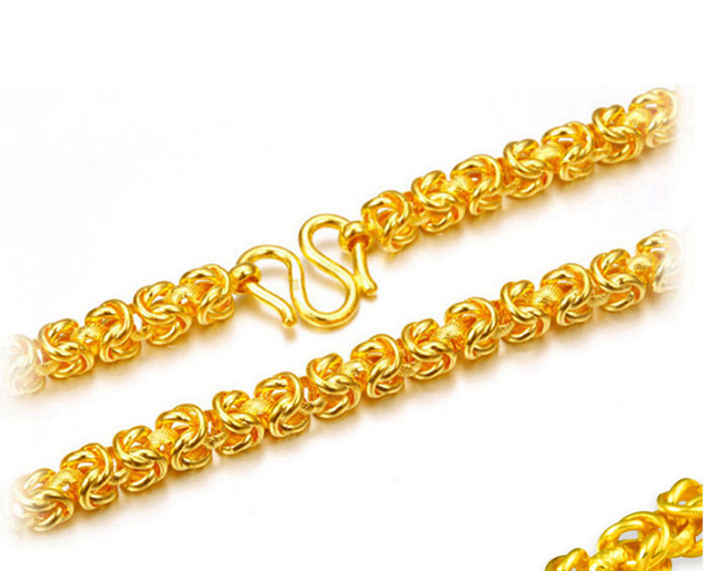 老凤凰 黄金项链 999足金 威武土豪霸气龙骨四方泰国项链 成熟泰国