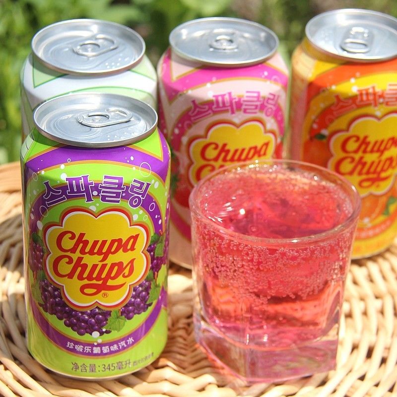 珍宝珠罐装汽水碳酸饮料草莓奶油葡萄味 葡萄味汽水345ml 3听【图片
