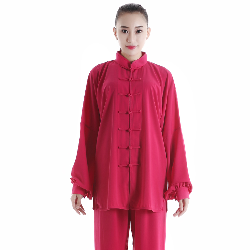 宏极太极服女春夏季比赛练功服太极拳演出服春中老年武术服中国风白色