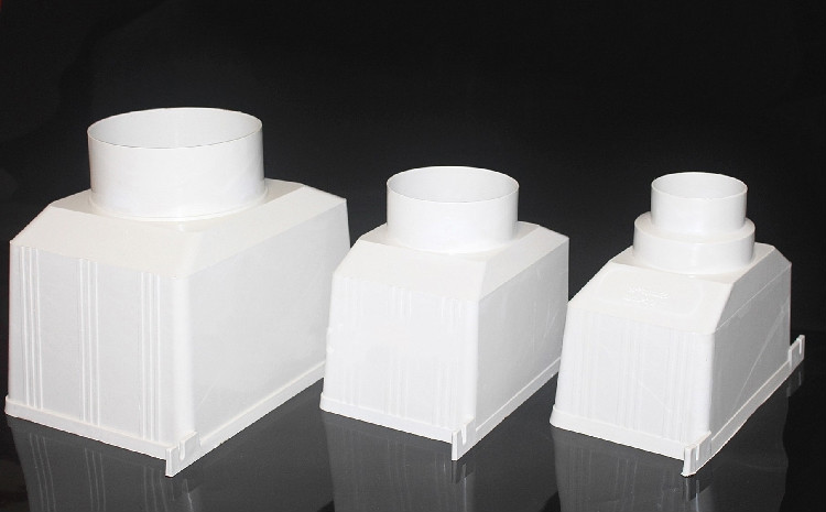 pvc排水管下水管管件 排水配件方型雨水漏斗接水漏斗75110160200 pvc