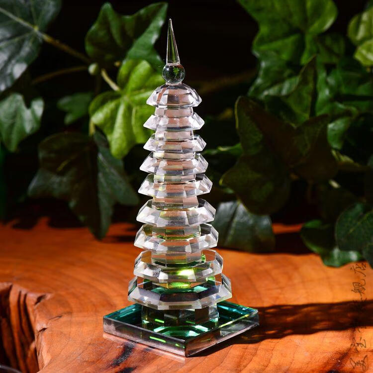 五一礼物 宏科华 9九层13十三层水晶文昌塔摆件白水晶塔助学业旺事业