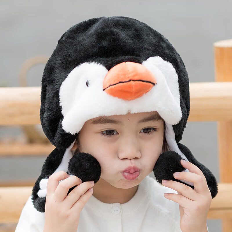 幼儿园道具舞台剧表演帽子卡通保暖话剧表演定制头饰团购 乌鸦【图片