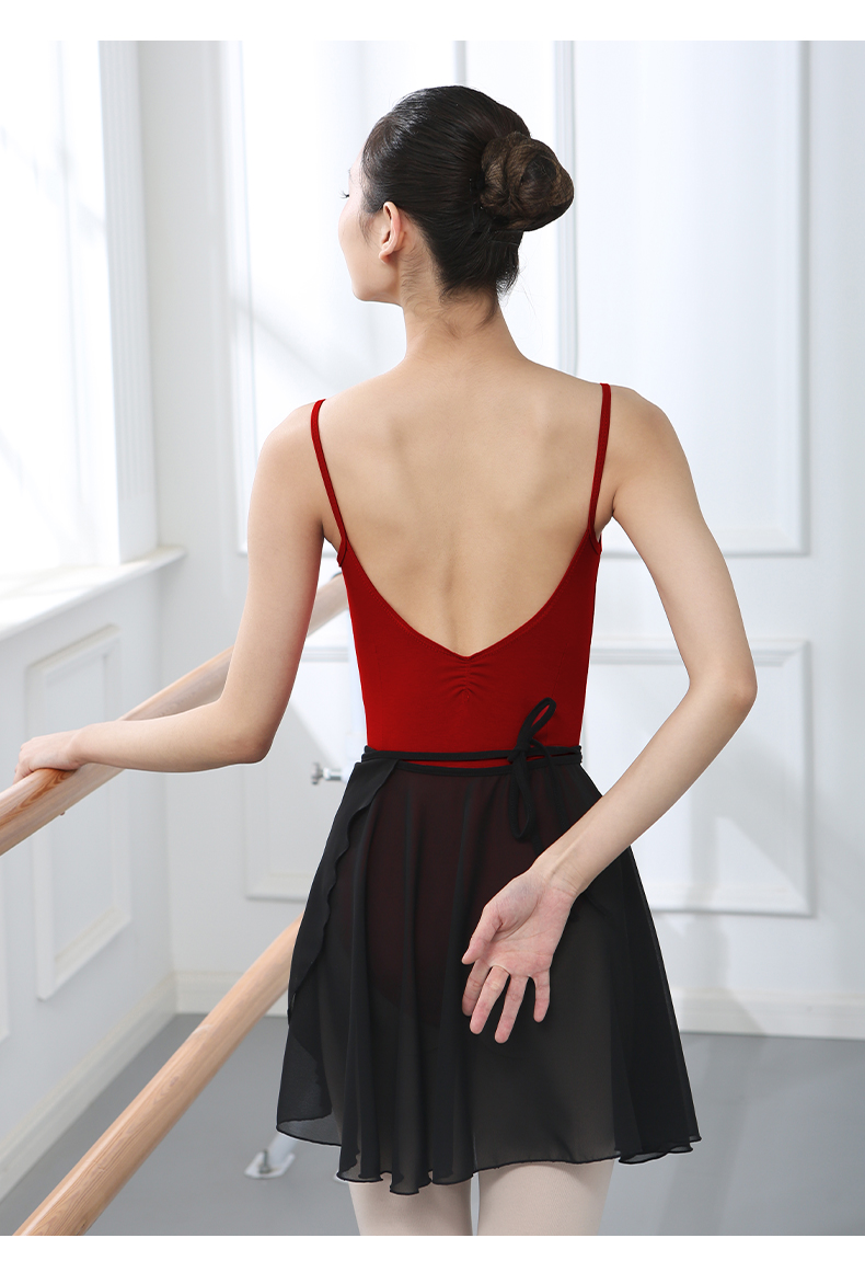 服 成人体操服女基训吊带形体服女学生艺考芭蕾连体高胯练功服舍宾服