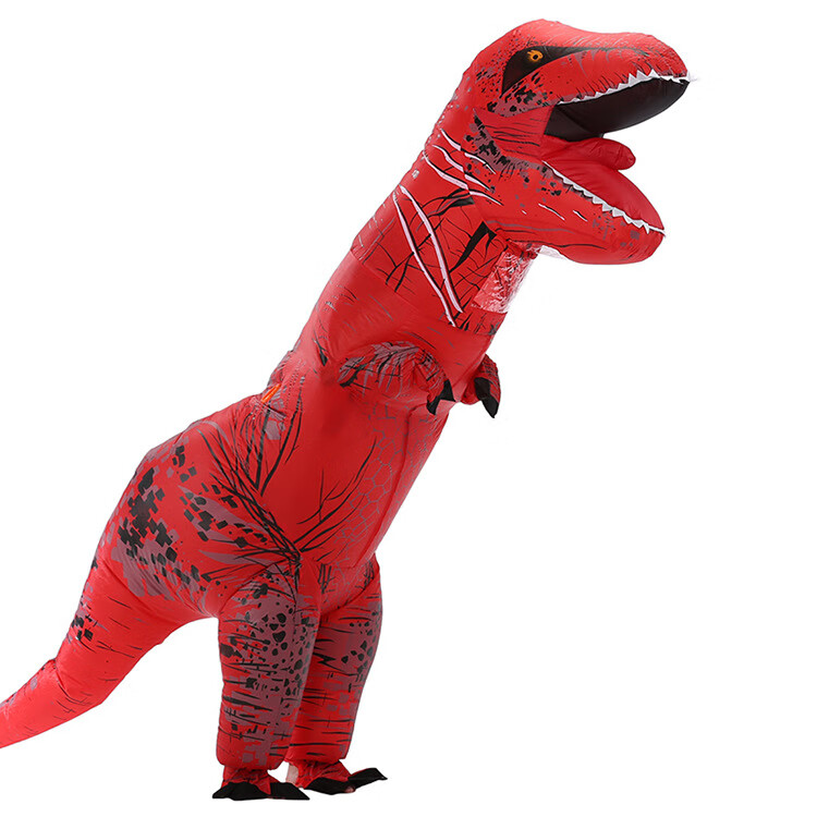 拉迪图万圣节霸王龙充气服儿童恐龙充气服节日表演派对圣诞节情人节