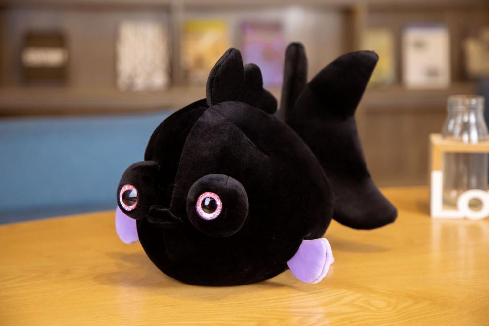 新款棉金鱼比目鱼鱼类玩偶抱枕圆嘟嘟仿真金鱼毛绒玩具宝宝陪伴玩耍