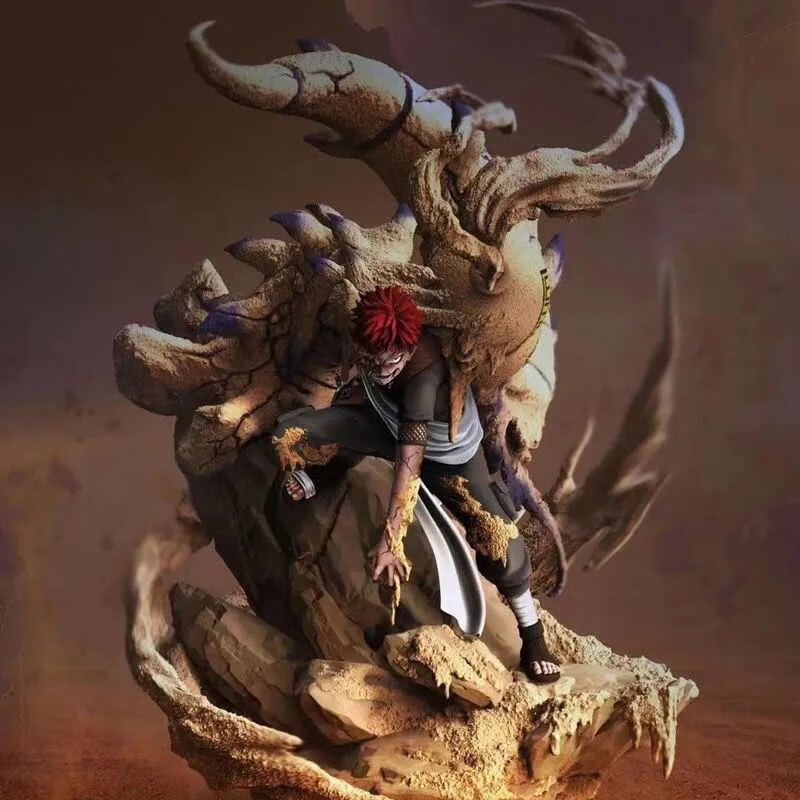 【官方直售】火影忍者手办我爱罗【大号】沙暴半兽化一尾守鹤gk摆件