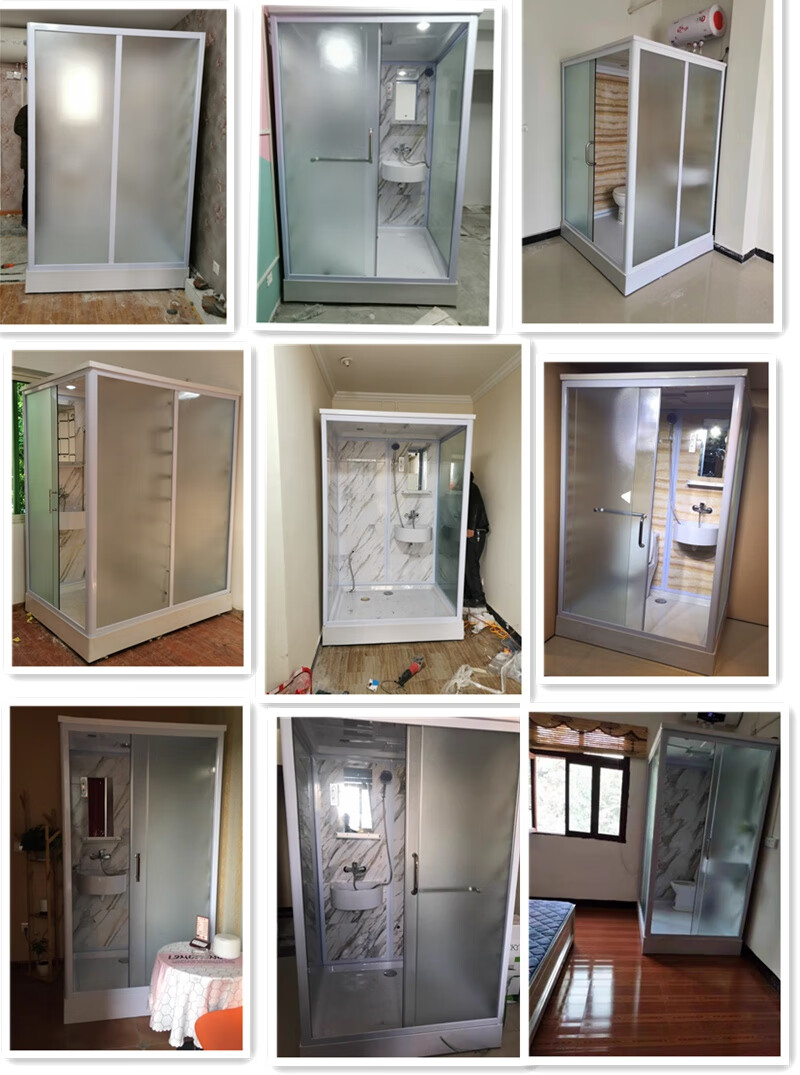 小户型移动整体淋浴房一体式淋浴房带厕所阳台洗澡间出租宿舍民宿洗澡