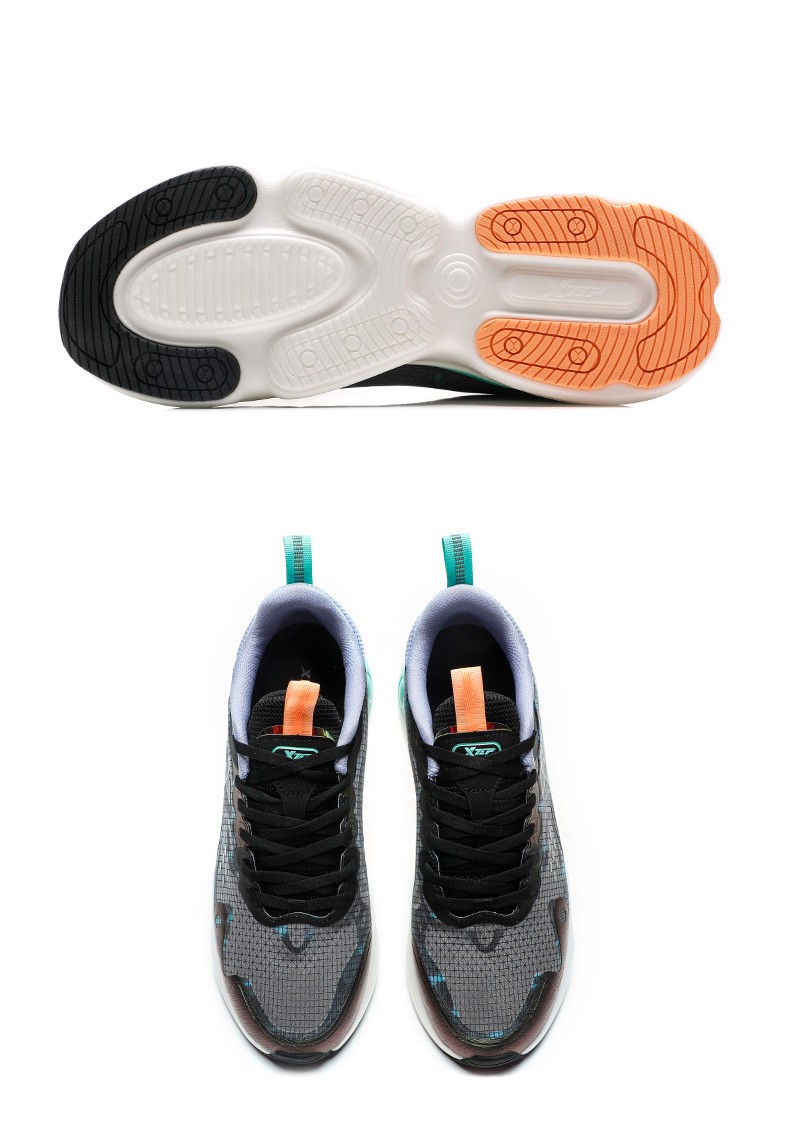 聚能弹科技跑鞋特步运动鞋男2022夏新款网面透气轻便减震耐磨休闲跑步