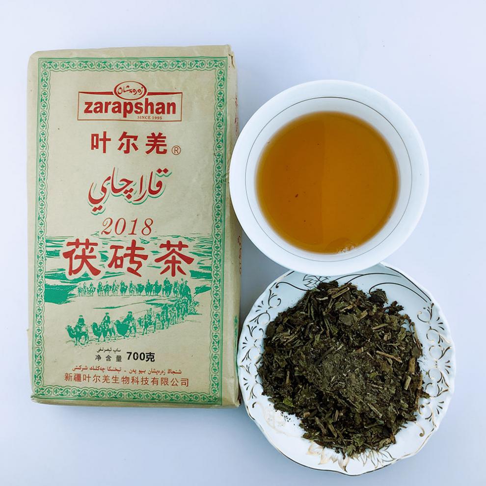 茯苓茶砖新疆特产叶尔羌茯砖茶黑茶牧奶茶特色茶叶300克4个