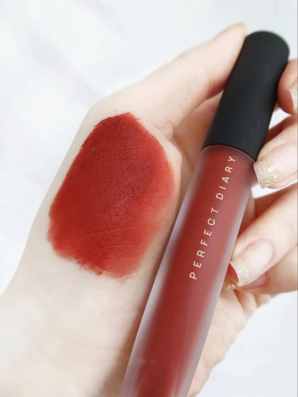 完美日记至臻柔色丝绒唇釉v08色桃金天鹅绒口红唇釉唇膏 生日礼物 520