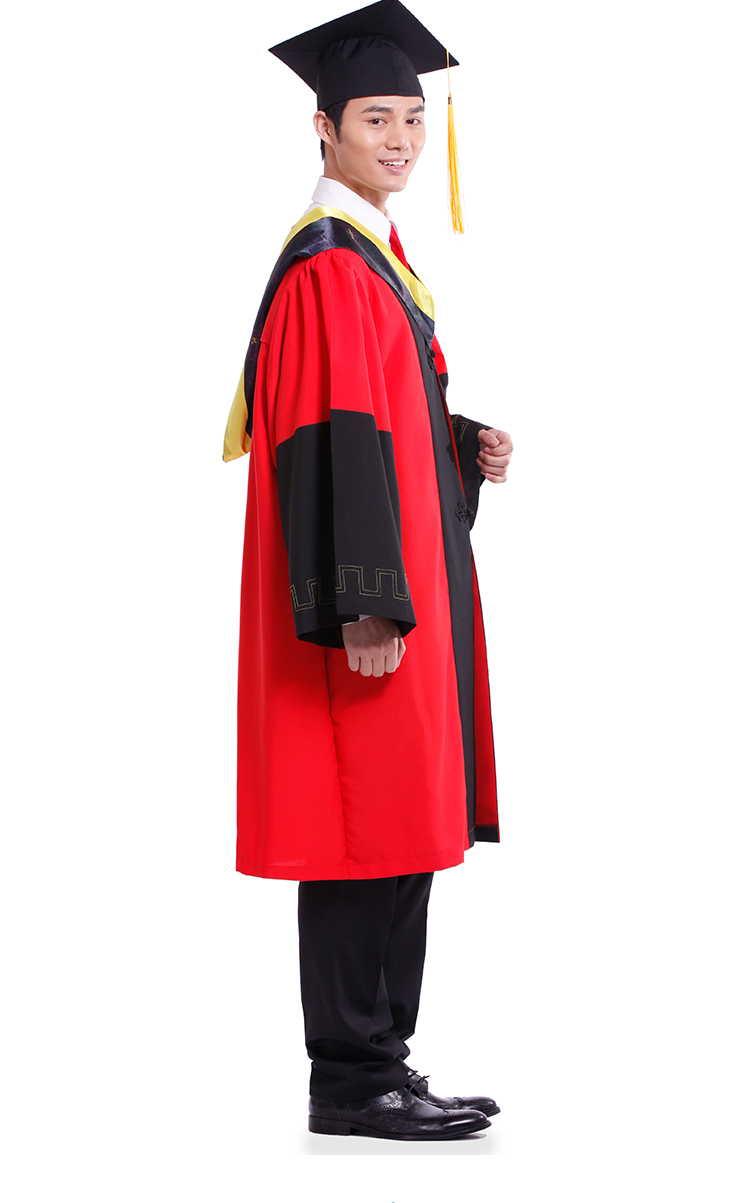 西柏图导师服学士服学位服硕士服博士服院长服学士帽垂布导师服白色