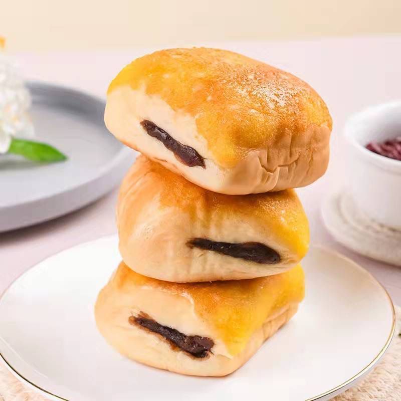 麦潮餐包 红豆芝士餐包夹心黄油面包儿童早餐休闲零食品 芝士餐包