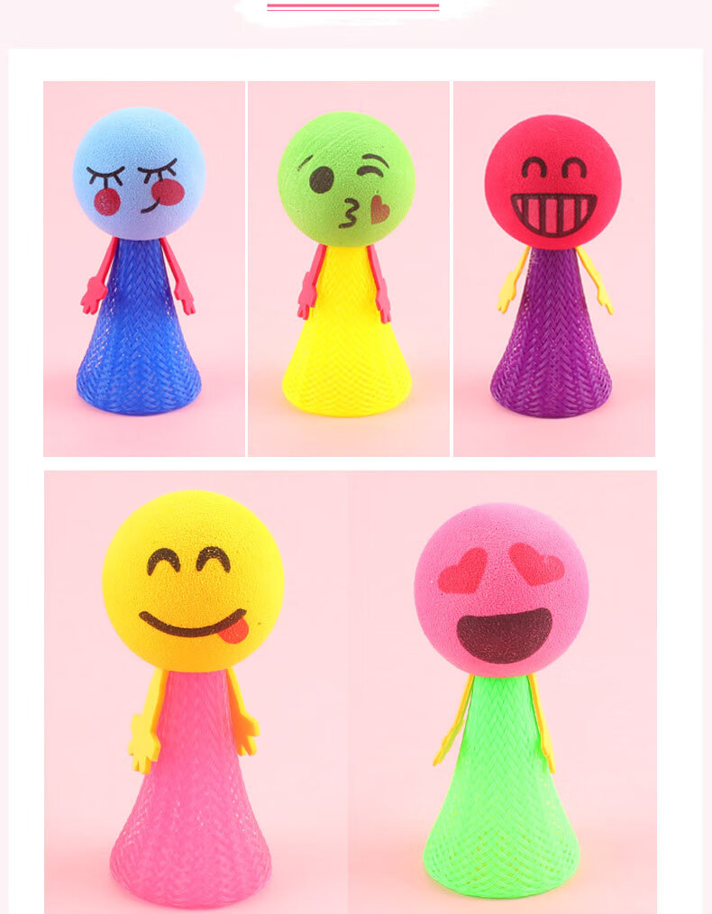 郡昂弹跳小人玩具跳一跳解压小人跳跳人玩具跳跳娃娃弹力弹跳发光精灵