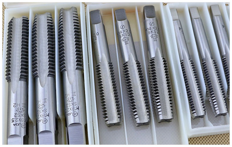 坚威【手用丝攻】sks2合金钢螺纹钻手用螺旋丝锥机攻丝攻不锈钢m2-m24