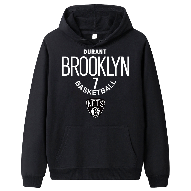 腾讯体育旗舰店同款杜兰特卫衣篮网城市版7号球衣篮球运动外套长袖