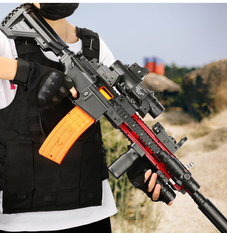 抛壳儿童玩具枪 m416软弹玩具枪泡沫子弹下拱软弹枪8-12可发射3-9岁