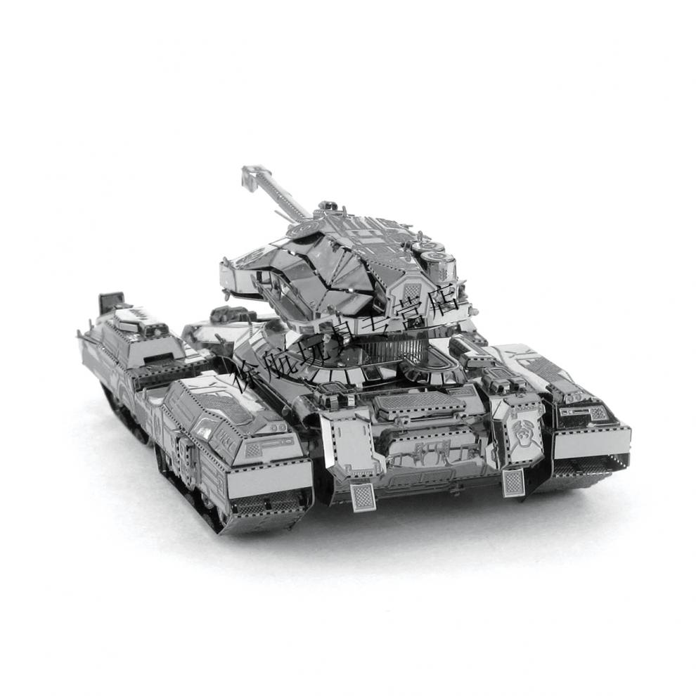 神孩子品质精选爱拼全金属diy迷你3d立体拼图合金拼装模型天蝎号军事