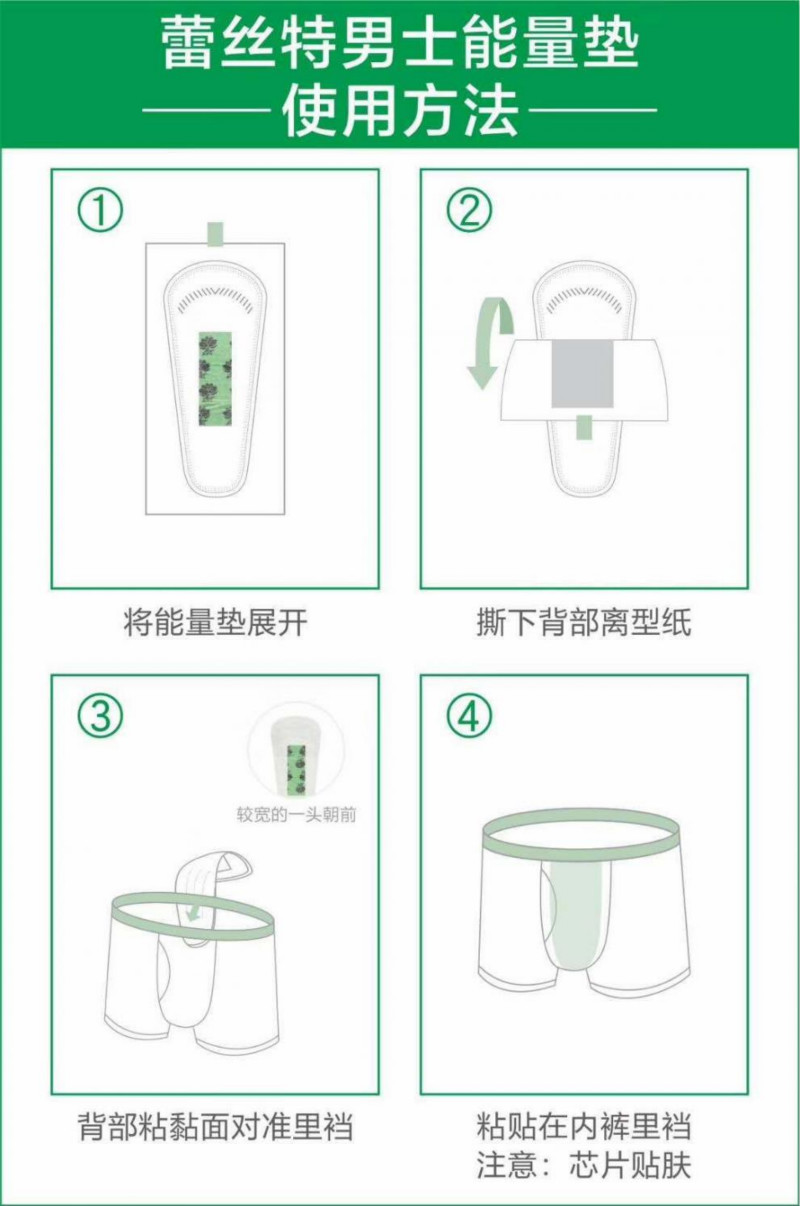 男士肛门护垫福帖蕾丝特男士能量垫子异味贴男私处护垫男用卫生垫肛门