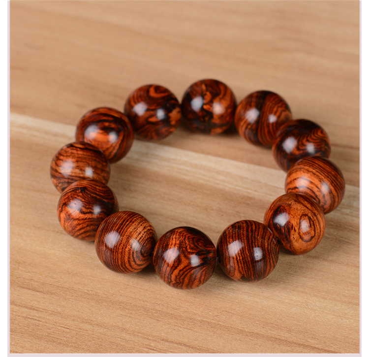 越南山水纹藤香木似海南佛珠手串民族风男女手链文玩 山水纹20mm*12颗