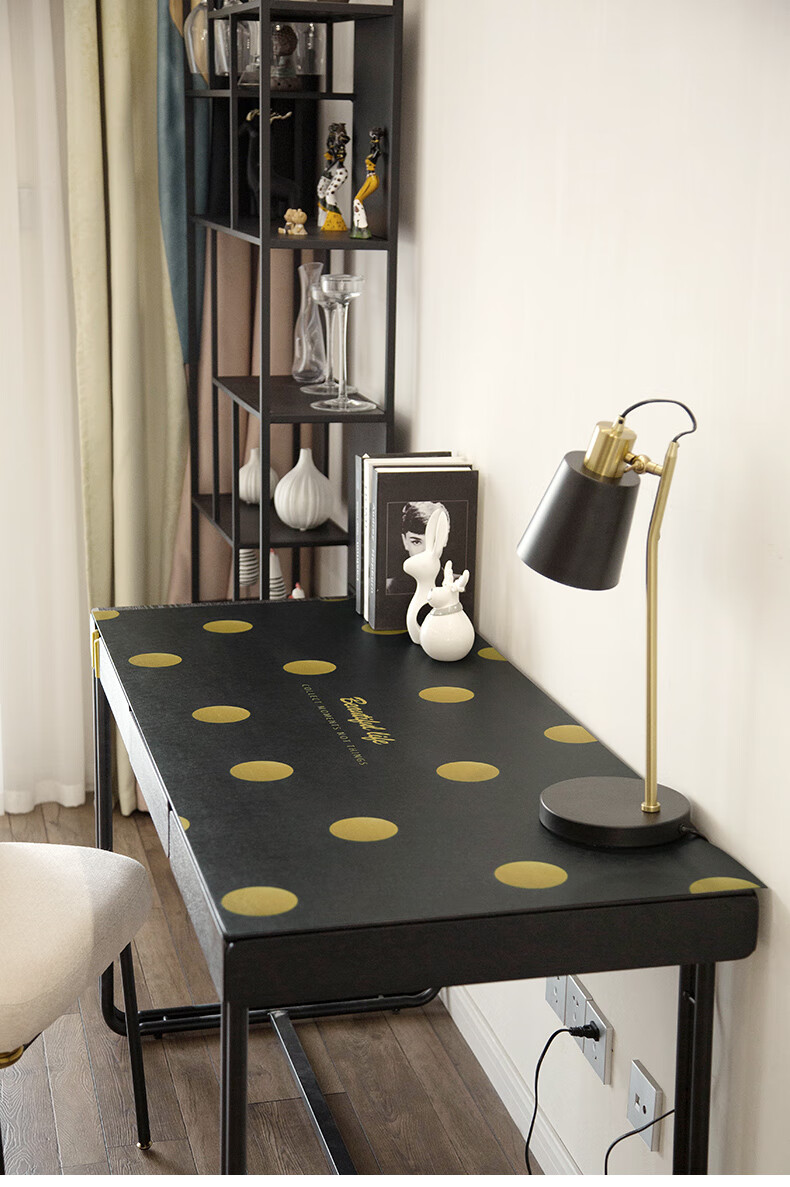 老板办公桌垫书桌垫通用款简约波点兔子家用防水电脑办