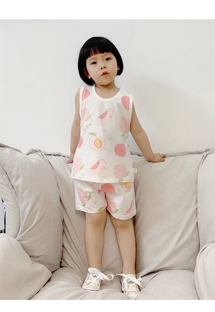 女童背心婴儿儿童无袖t恤女宝宝吊带夏季小背心薄款内穿0岁31铃铛小牛