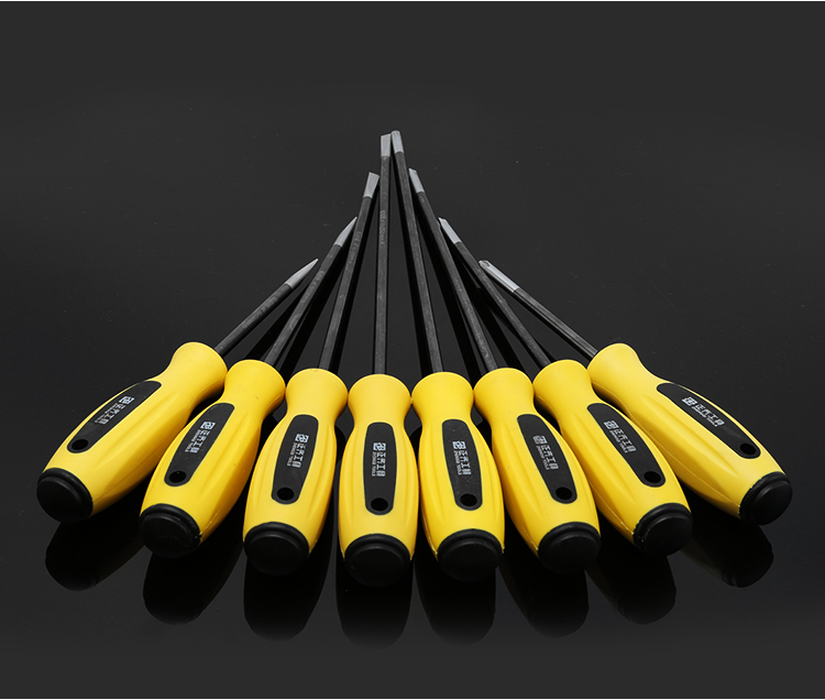 定制正齐铬钼钢螺丝刀十字一字改锥平口起子4寸6寸 8寸螺丝批维修工具