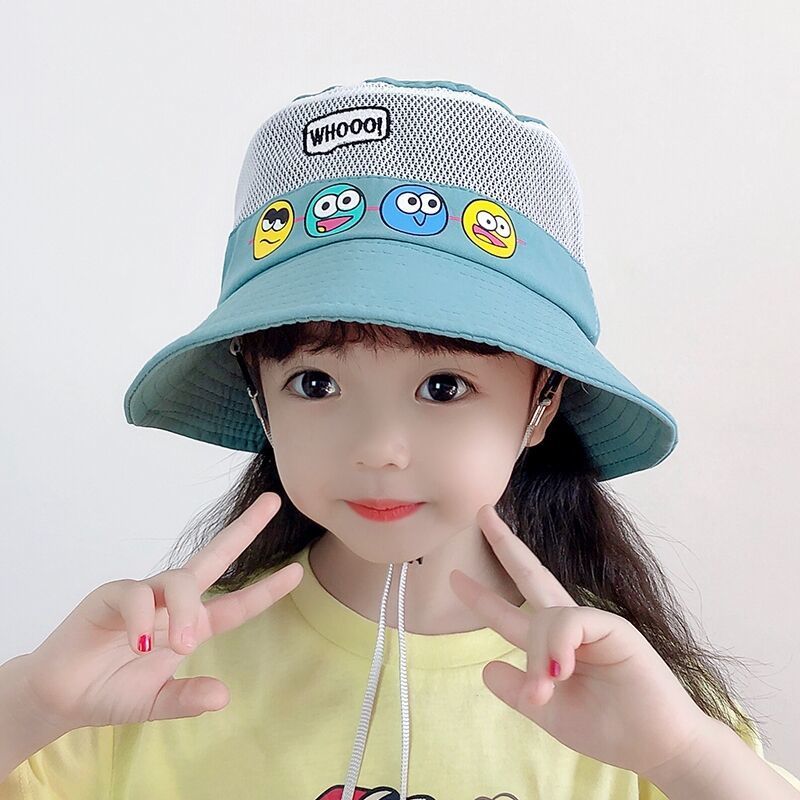 bitced新品儿童大盖帽6个月9岁男女幼童宝夏季防晒户外遮阳透气防风