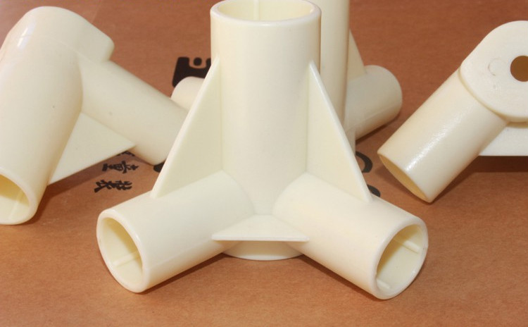 蚊帐三通管配件塑料连接件链接头加厚款三角支架拐角零件3通接口内径