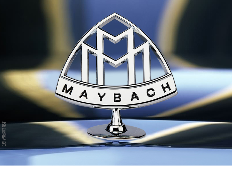 迈巴赫s480车标原厂原装奔驰立标s450 s480 gls480 gls600车头后标轮