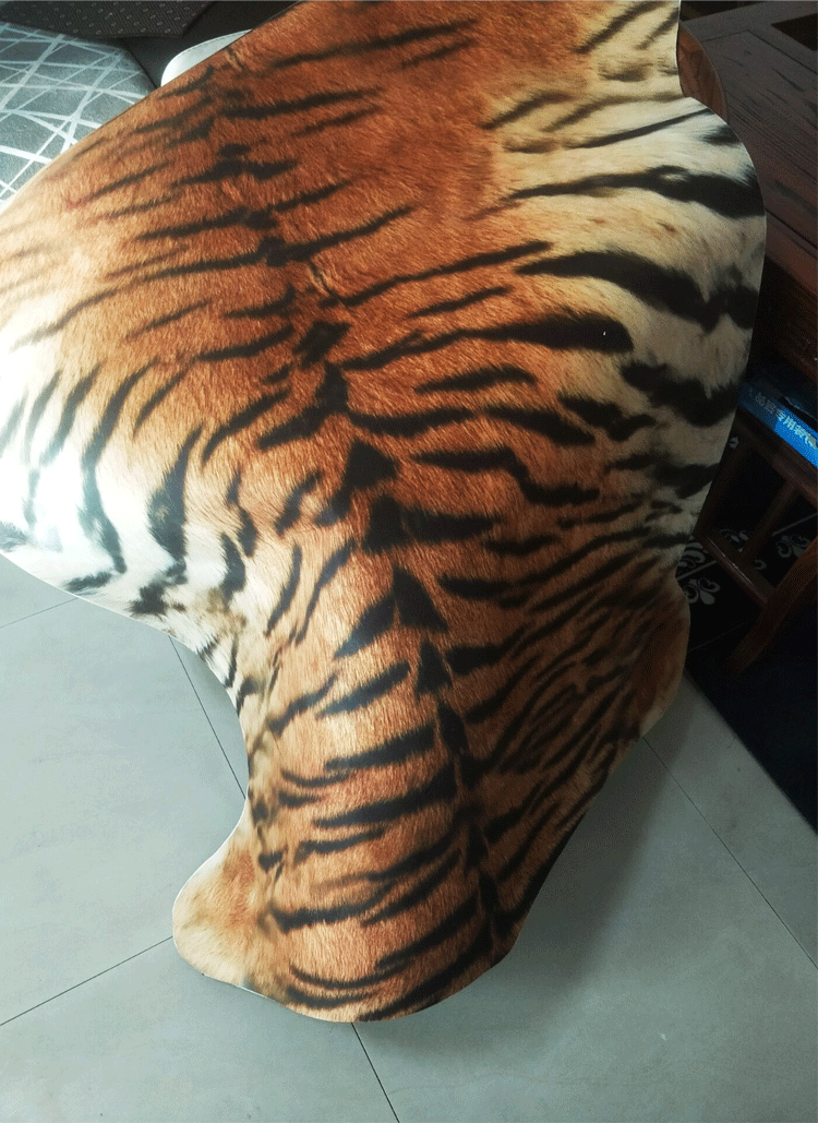 整张牛皮地毯仿动物皮地毯仿真老虎皮奶牛斑马皮地毯整张豹纹房间豹纹