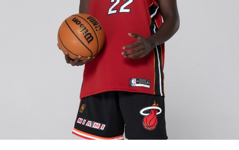 nbanike耐克迈阿密热火队巴特勒sesw男子球衣cv9483红黑色2xxxl