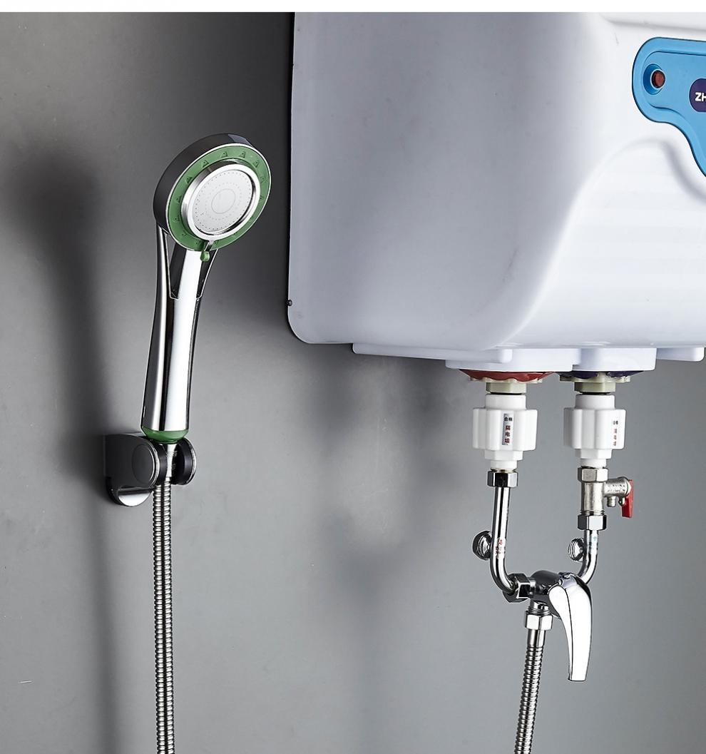 全钢电热水器混水阀明装开关冷热混合阀u型出水龙头淋浴花洒配件 304