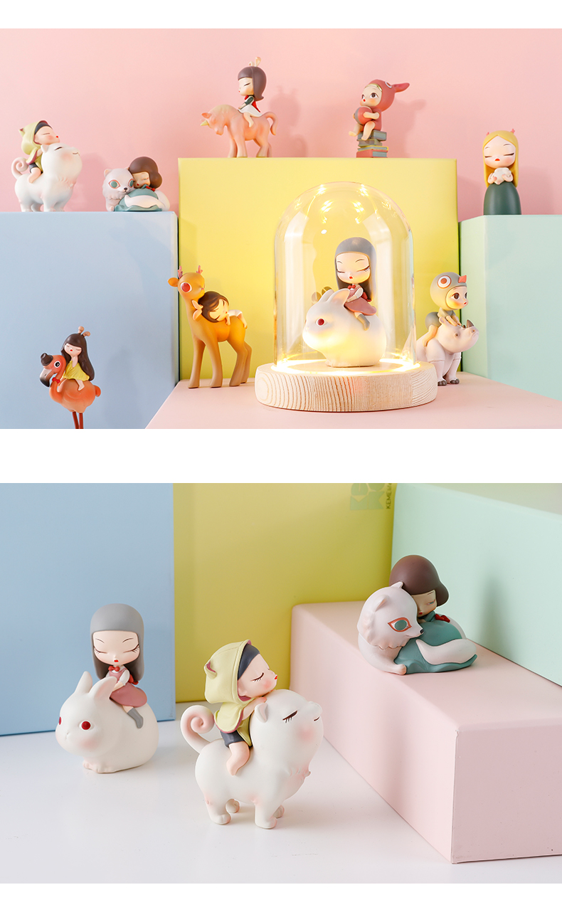 2022新款摆件白夜童话猫将军汽车载装饰小摆件创意情人节送闺蜜日礼物