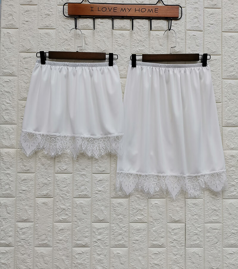 打的群春夏季大码白色内搭半身裙衬裙防走光内衬裙防透打底裙子女短裙