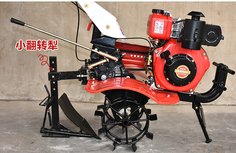 家用微耕机小型多功能油旋耕机开荒耕地开沟除草农用水田新 170汽油款