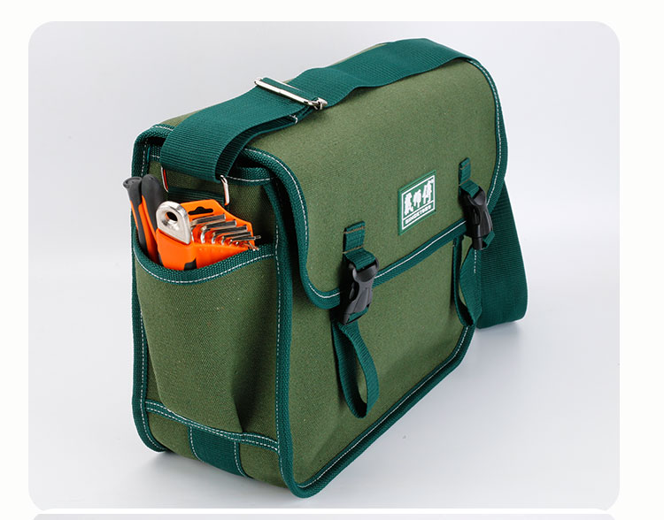工友推荐戴师傅支持定制五金帆布工具包军绿加厚大号安装维修多功能