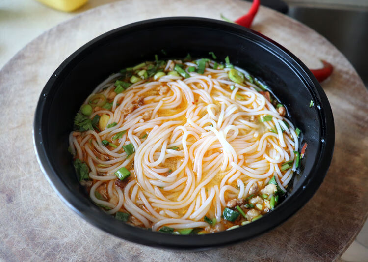 湖南米粉干扁粉宽粉正宗攸县米粉汤粉圆粉长沙米线河粉丝特产3斤扁粉2