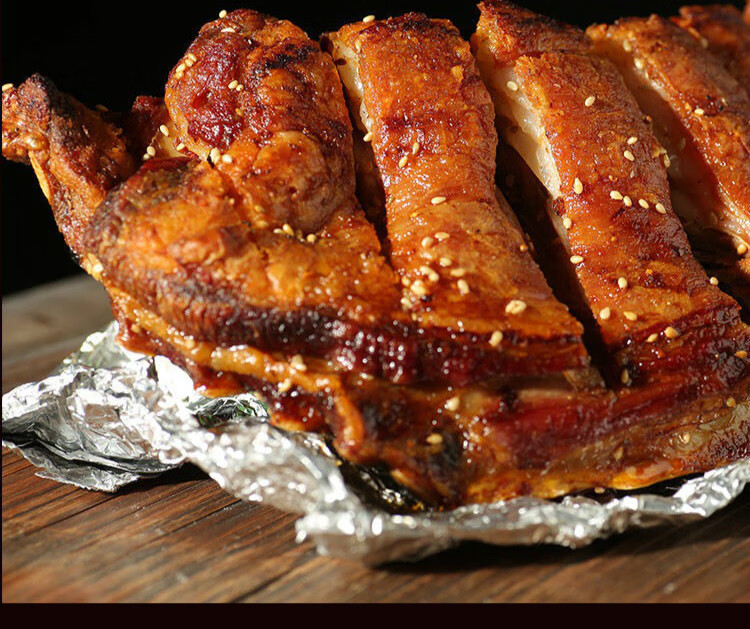 内蒙古现烤羊腿 内蒙古现烤羊腿羊排新鲜羊肉烧烤熟食手撕原味孜然