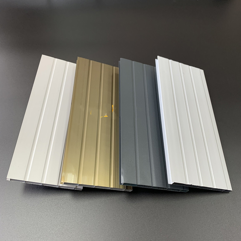 香槟深灰白色铝合金扣板拼板91*8铝门扣板门窗吊顶隔断挡板铝型材