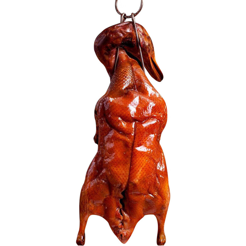 广式烧鹅古井荔枝柴烧鸭卤菜脆皮烤鸭黑鬃鹅肉熟食现做550g整只烧鸭3